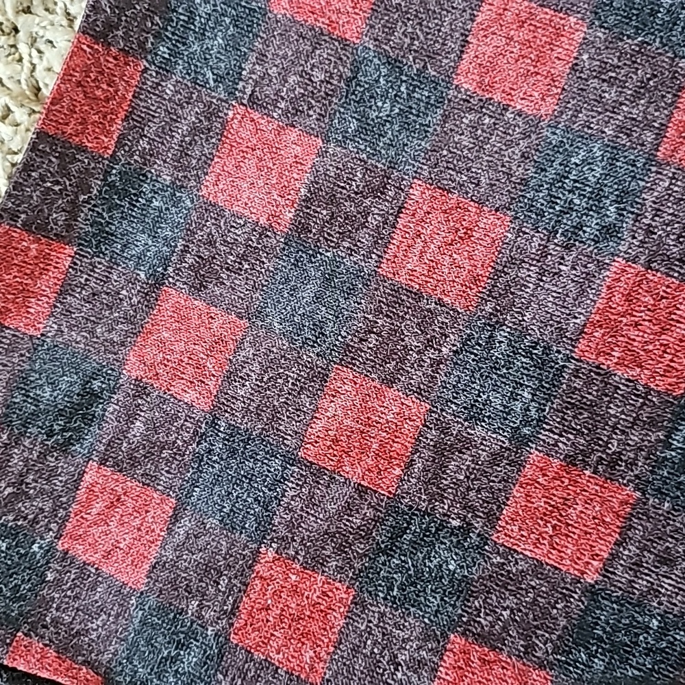 NWT UNIQUE VINTAGE Burgundy & Black Plaid Devon Swing Dress Belted Small 4 - Picture 5 of 9